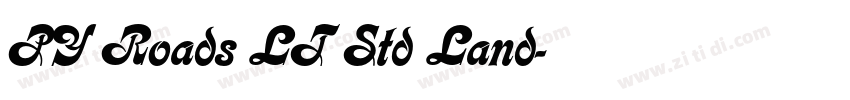 PY Roads LT Std Land字体转换